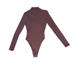 Shein small burgundy bodysuit